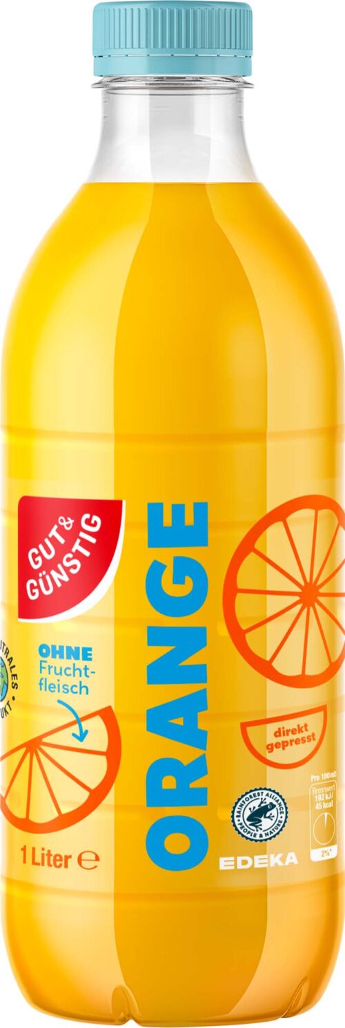 Gut & Günstig Direktsaft Orange ohne Fruchtfleisch 1I DPG