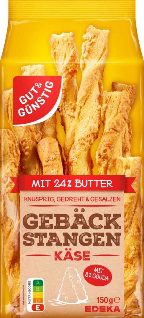 Gut & Günstig Gebäckstangen Käse 150g