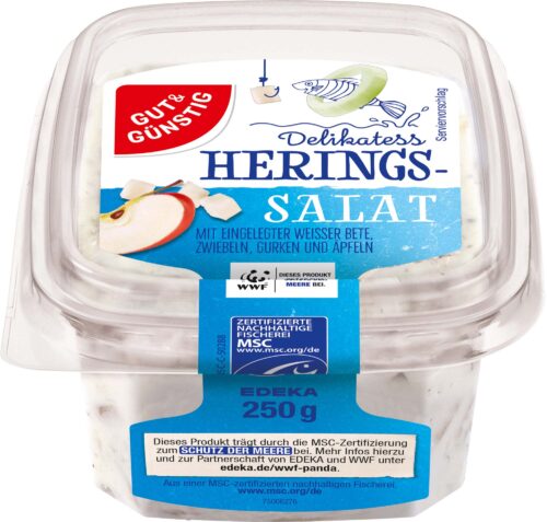 Gut & Günstig Delikatess-Heringssalat weiß 250g