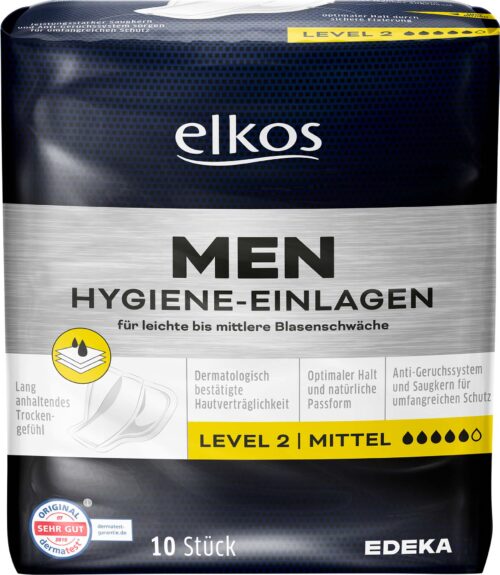 EDEKA elkos Hygiene Einlagen Men Level 2 10ST