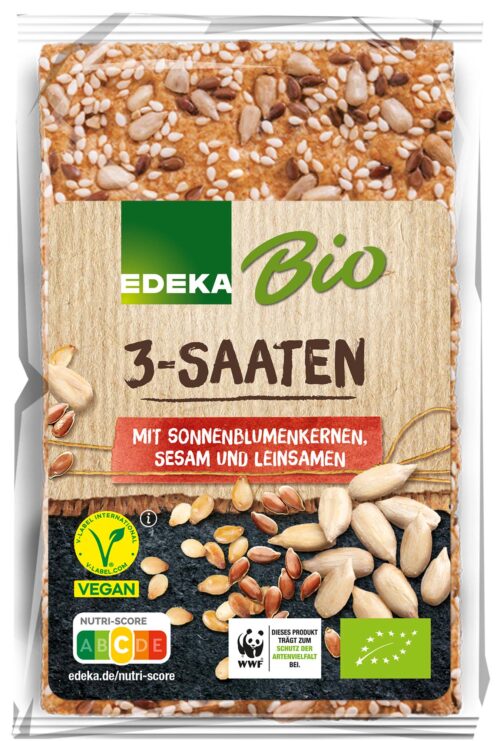 EDEKA Bio Knäckebrot 3-Saaten 200g