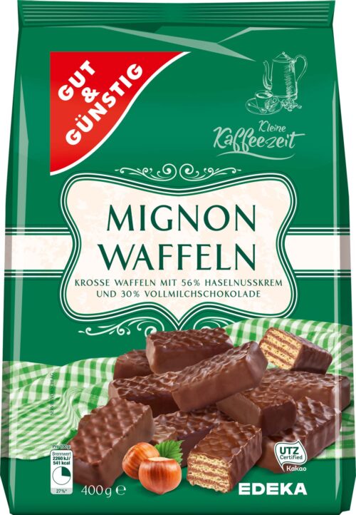 Gut & Günstig Mignon Waffeln 400g