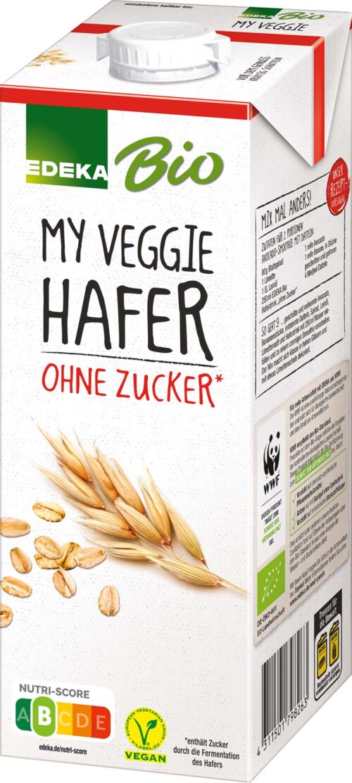 EDEKA Bio My Veggie Hafer ohne Zucker 1l