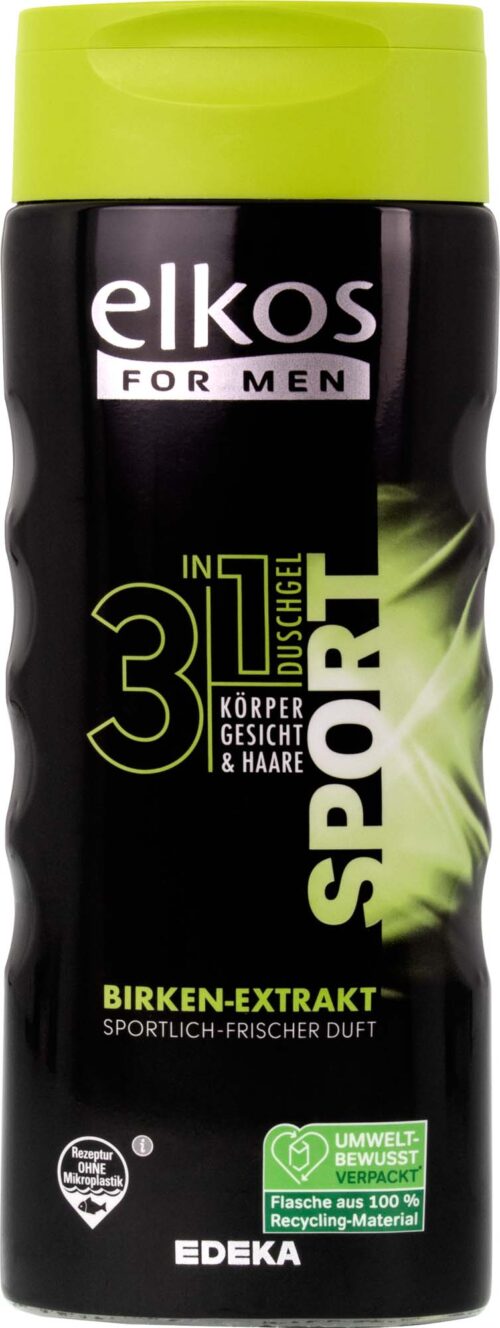 EDEKA elkos Duschgel MEN 3IN1 Sport  300ml