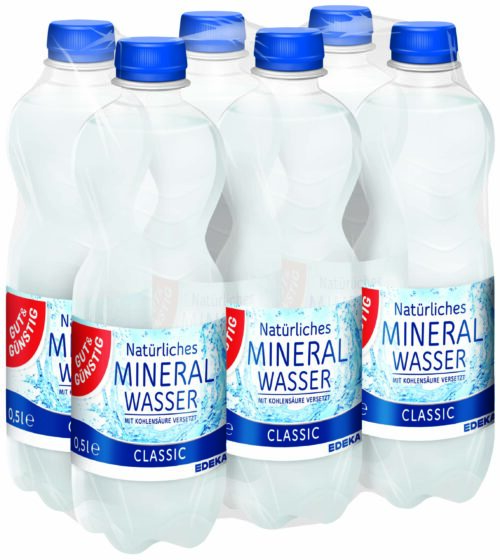 Gut & Günstig Mineralwasser Classic 6x0,5l