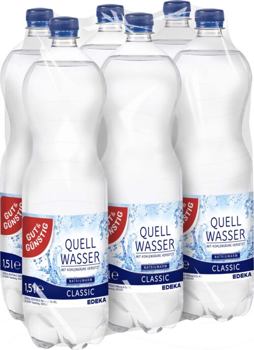 Gut & Günstig Quellwasser Classic 6x1,5l