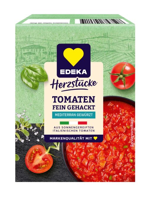 EDEKA Herzstücke Tomaten fein gehackt mit Kräutern 390g