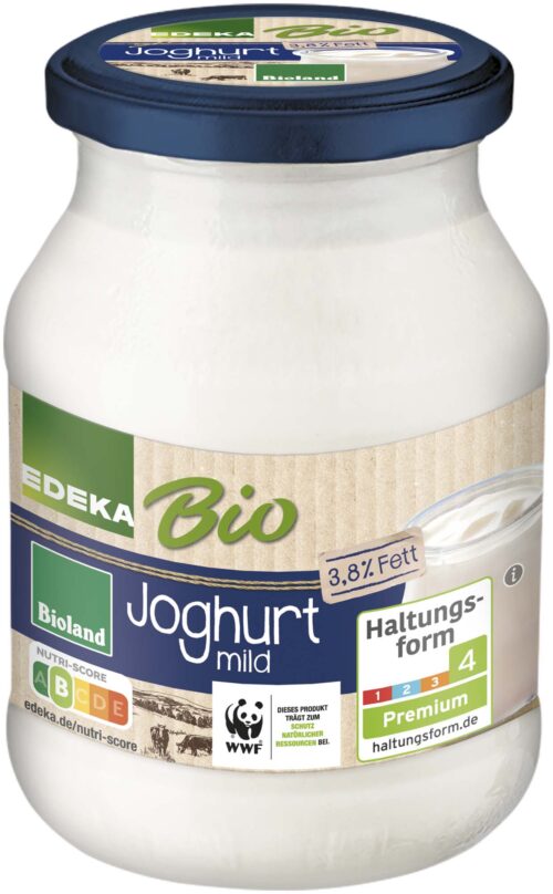 EDEKA Bio Joghurt Natur 3,8% 500g MW