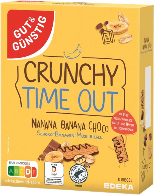 Gut & Günstig Crunchy Time Out Schoko Banane 8x25g