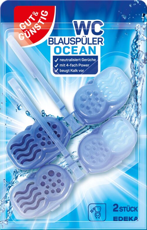 Gut & Günstig WC Blauspüler Ocean 2x48g