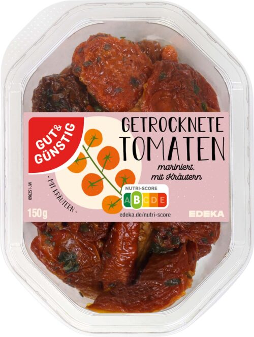 Gut & Günstig Getrocknete Tomaten Kräuter mariniert 150g