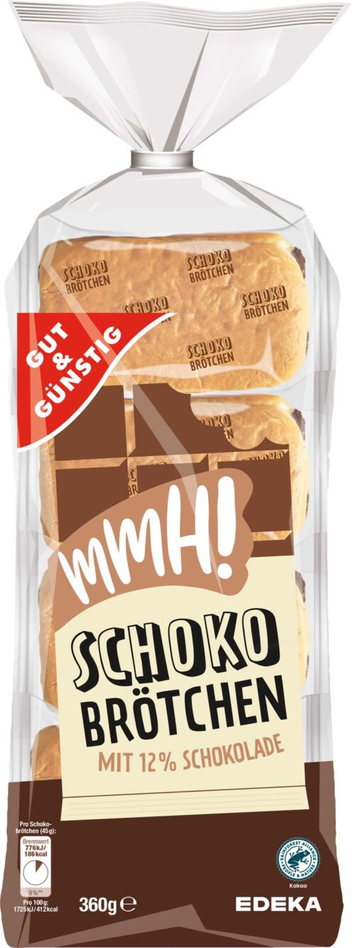 Gut & Günstig Schokobrötchen 8St 360g