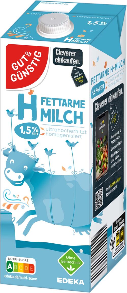 Gut & Günstig H-Milch 1,5% 1l
