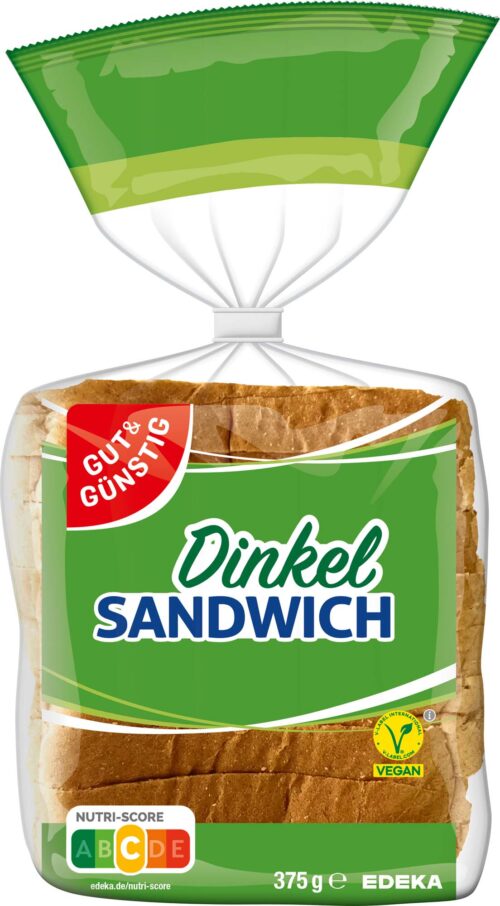 Gut & Günstig Sandwich Toast Dinkel 375g