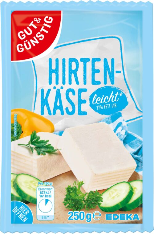 Gut & Günstig Hirtenkäse leicht 27% 250g