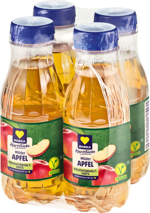 EDEKA Herzstücke Milder Apfel 4x0,33l