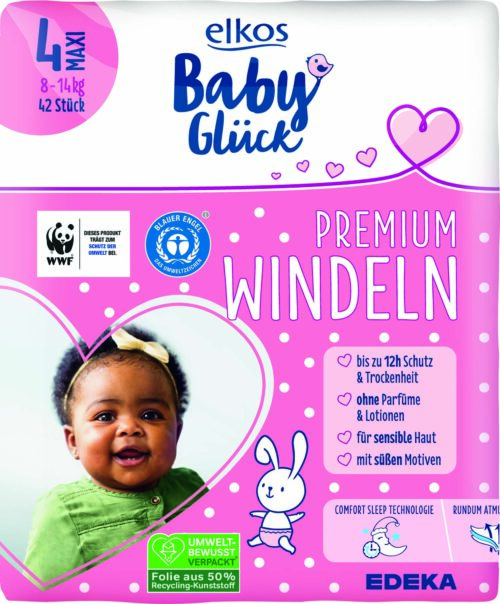 Elkos Windel Gr. 4 Maxi 8-14 kg 42 ST