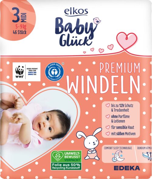 Elkos Windel Gr. 3 Midi 5-9 kg 46 ST