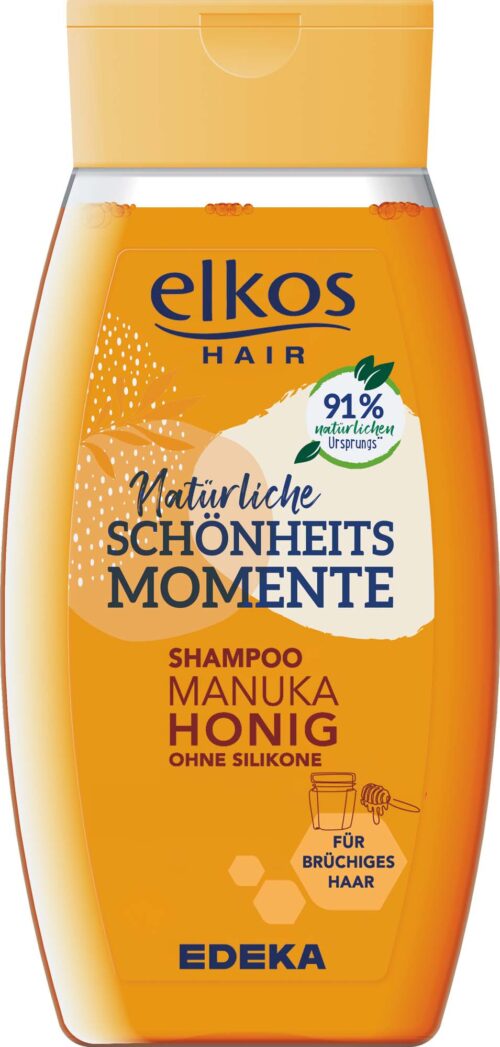 EDEKA elkos Shampoo Natürliche Schönheitsmomente mit Manuka-Honig 250ml