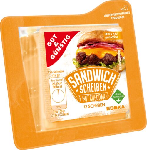 Gut & Günstig Sandwich Cheddar 45% 200g