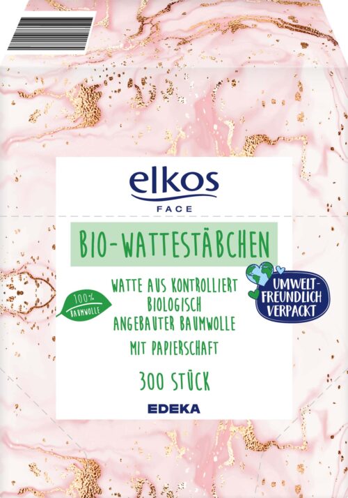 EDEKA elkos Bio-Wattestäbchen 300ST