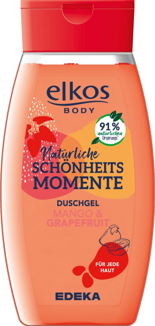 EDEKA elkos Duschgel Schönheitsmomente Mango & Grapefruit 250ml