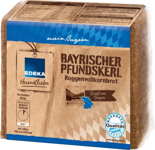 EDEKA Heimatliebe Bayrischer Pfundskerl Roggenvollkornbrot 500g
