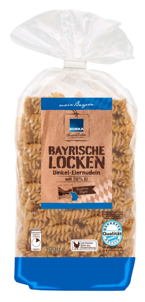EDEKA Heimatliebe Dinkel-Eiernudeln Spiralen 500g