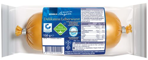 EDEKA Heimatliebe Leberwurst fein 150g