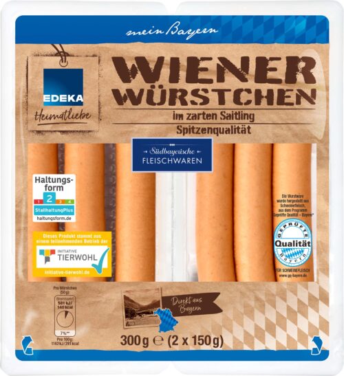 EDEKA Heimatliebe Wiener Würstchen 2x150g