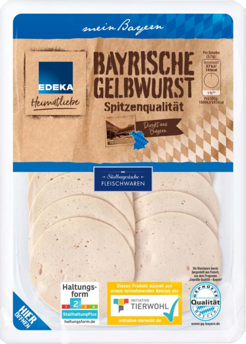 EDEKA Heimatliebe Bayrische Gelbwurst 80g