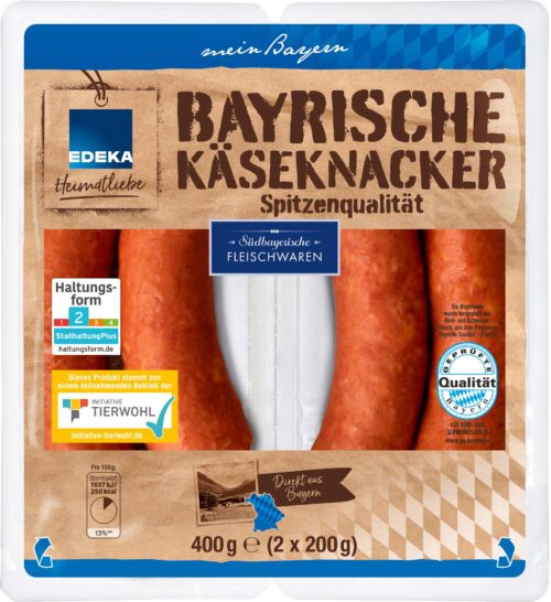 EDEKA Heimatliebe Bayrische Käseknacker 2x200g