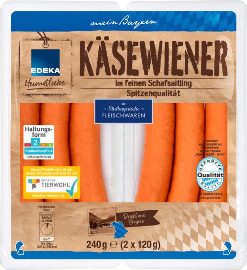 EDEKA Heimatliebe Käsewiener 2x120g
