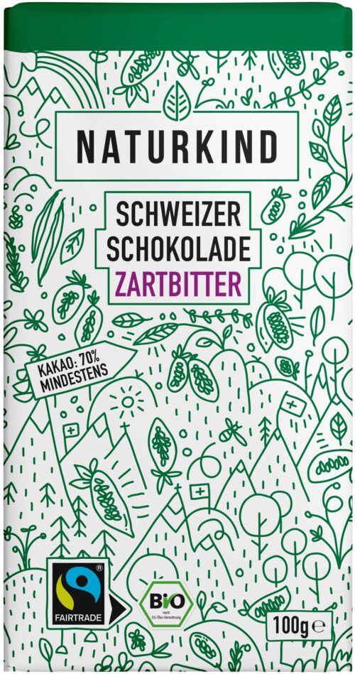 Naturkind Bio Zartbitterschokolade 70% 100g