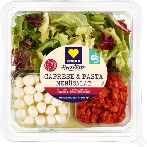 EDEKA Herzstücke Menü Salat Caprese und Pasta 350g