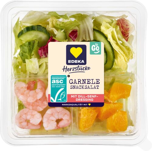 EDEKA Herzstücke Snack Salat Garnelen 280g