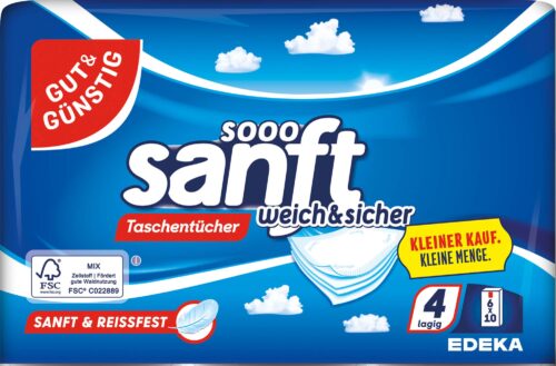Gut & Günstig Taschentücher 6x10ST