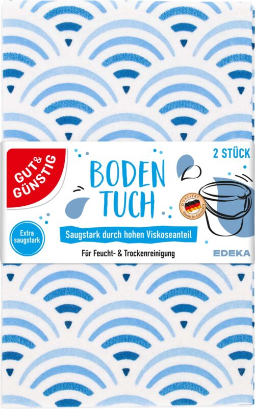 4311536965050 Gut & Günstig Bodentuch mit Motiven 2er Pack