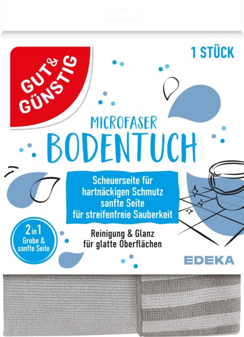 4311536965203 Gut & Günstig Bodentuch Microfaser