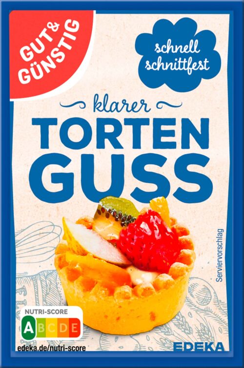 Gut & Günstig Tortenguss klar 6ST 72g