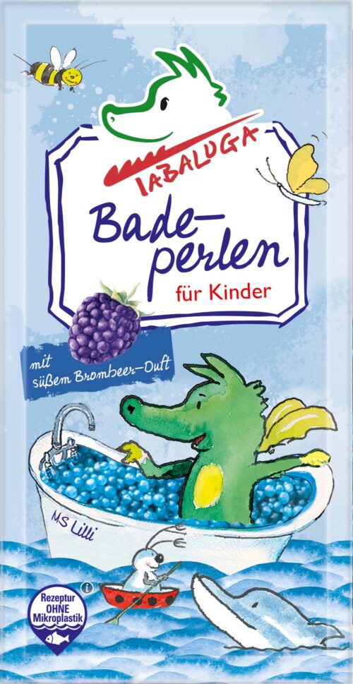 Tabaluga Badeperlen mit Brombeerduft 60g