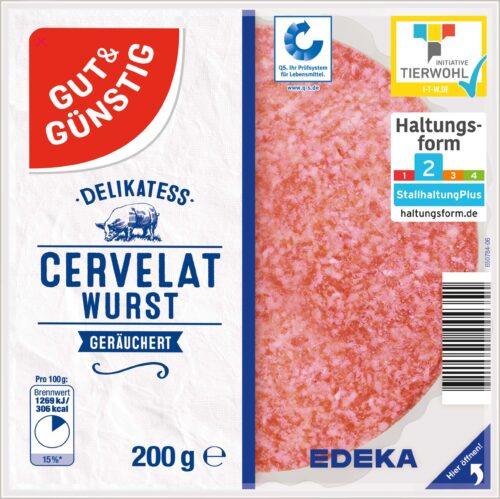 Gut & Günstig Cervelat Wurst 200g