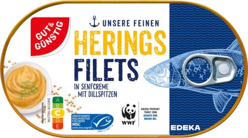 Gut & Günstig Heringsfilets in Senfcreme 200g