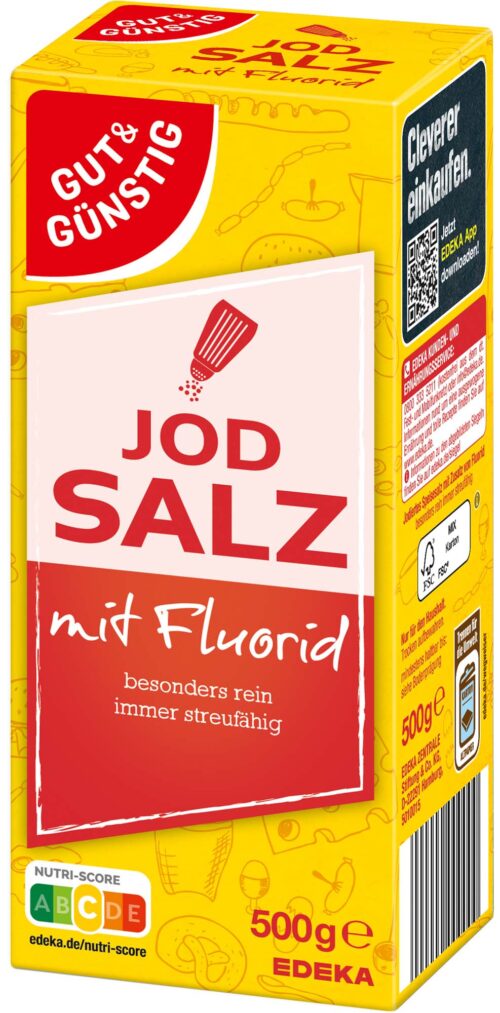 Gut & Günstig Jodsalz mit Fluorid 500g
