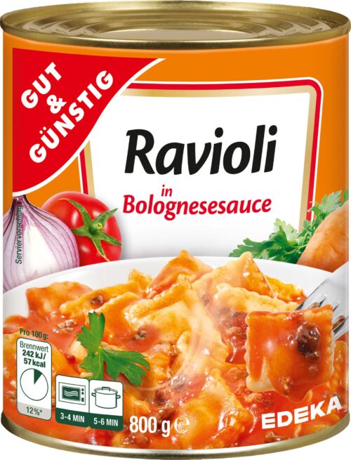 Gut & Günstig Ravioli Bolognese 800g