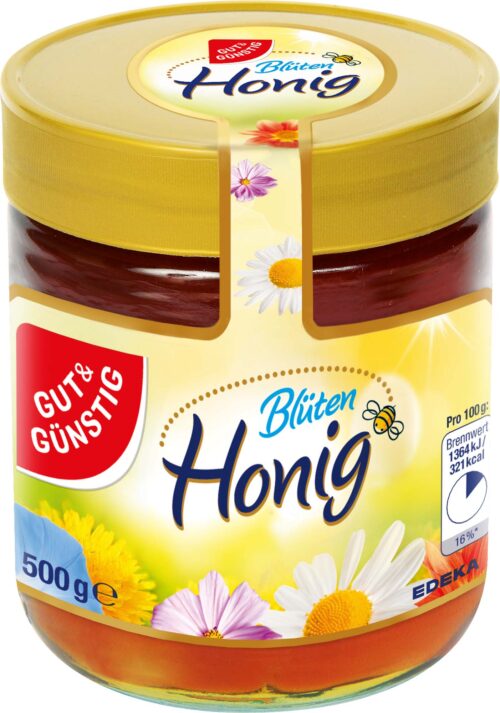 4311596429769 Gut & Günstig Blütenhonig flüssig 500g