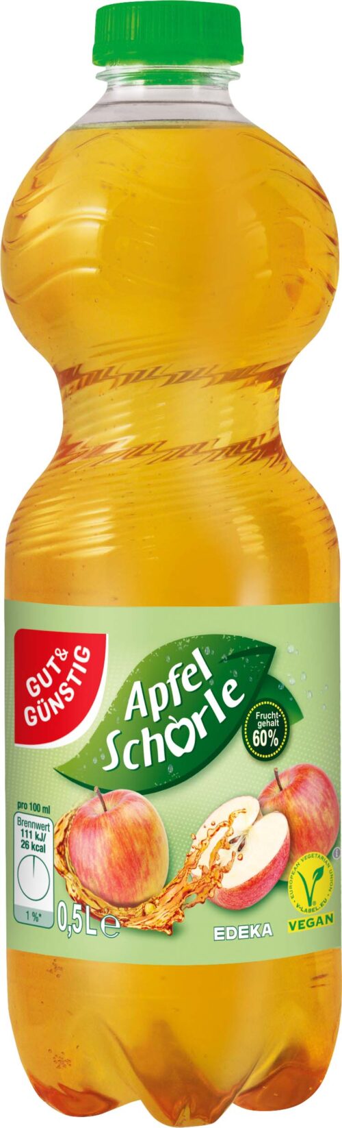 Gut & Günstig Apfelschorle 0,5l