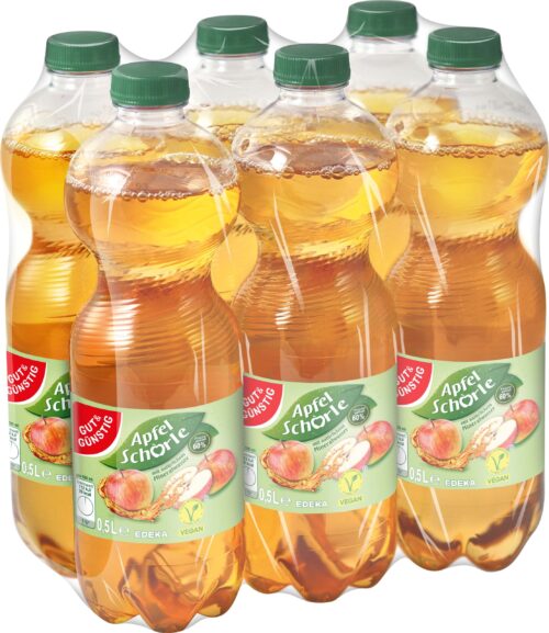Gut & Günstig Apfelschorle 6x0,5l