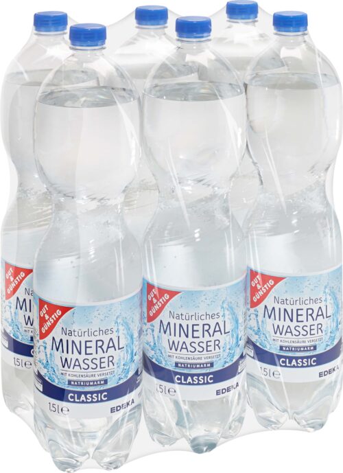 Gut & Günstig Mineralwasser Classic 6x1,5l