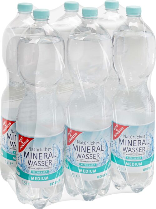 Gut & Günstig Mineralwasser Medium 6x1,5l